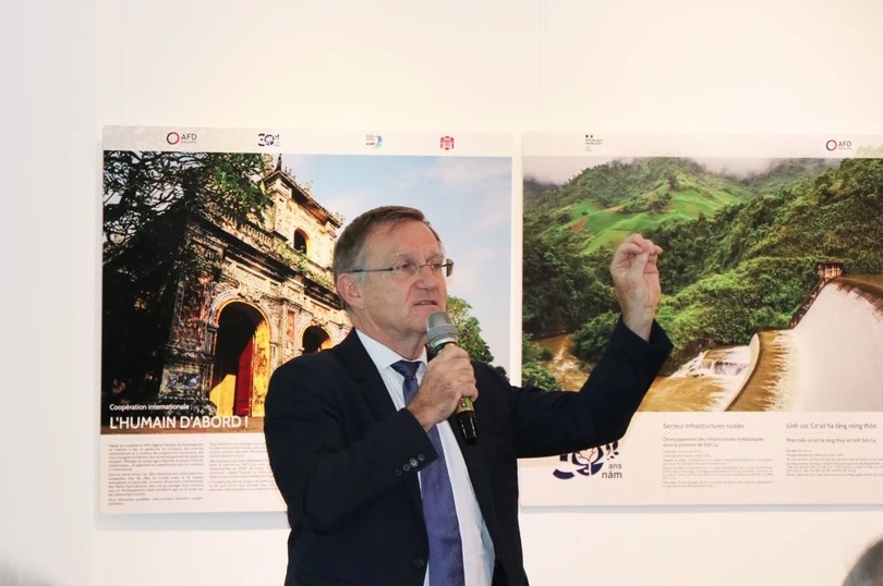 Herve Conan, Director of AFD in Vietnam, speaks at the seminar