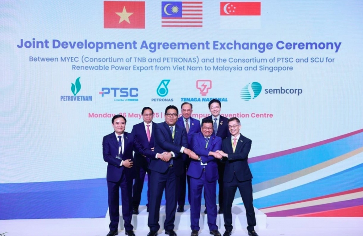 At the Joint Development Agreement Exchange Ceremony in Malaysia on May 26