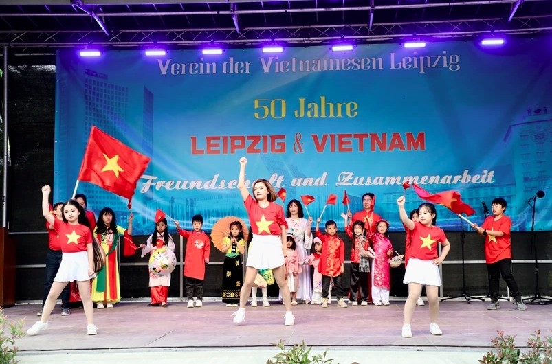 A performance at the "Vietnam Cultural Days" in Leipzig city