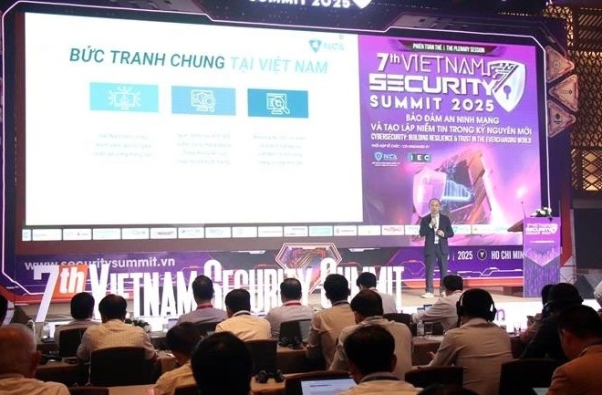 A representative from the National Cybersecurity Association shares an overview of Vietnam's cybersecurity workforce landscape.