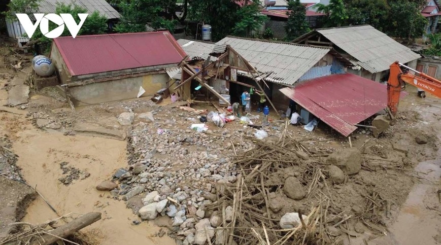 Flash floods damage many houses in Ba Be district of Bac Kan province