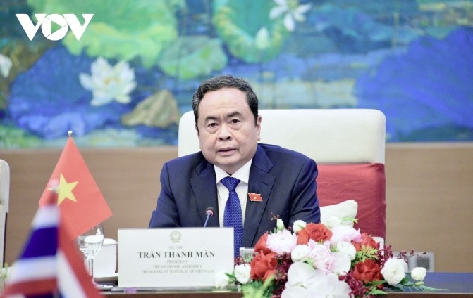 NA Chairman Tran Thanh Man Man affirms Vietnam’s readiness to share experience and enhance cooperation with Thailand in high-tech agriculture, green transition, and sustainable development.