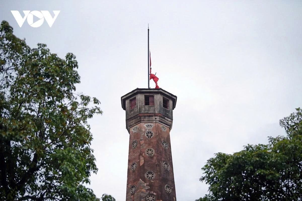 At the Hanoi Flag Tower