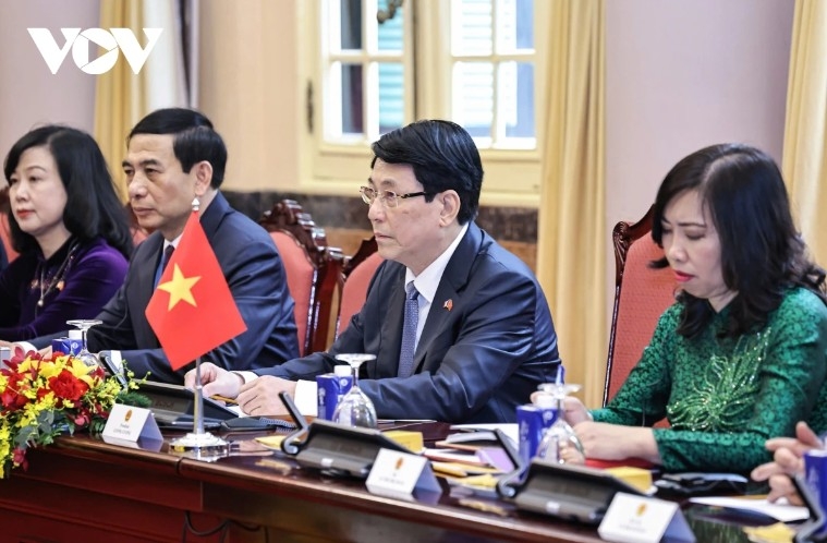 President Luong Cuong affirms Vietnam's recognition of high importance to developing broader cooperation with France