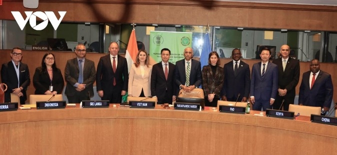 Speakers and delegates at the event