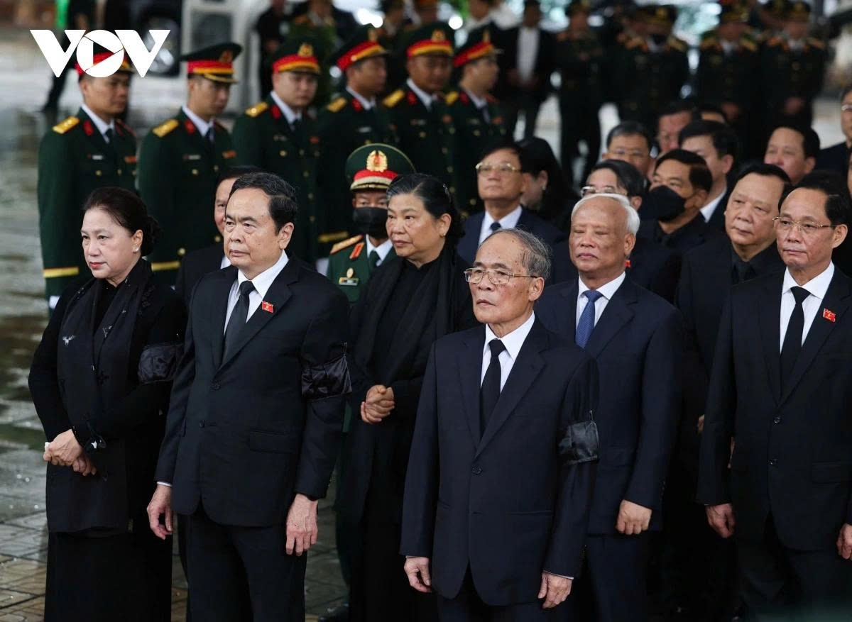 The National Assembly delegation is led by Politburo member, NA Chairman Tran Thanh Man.
