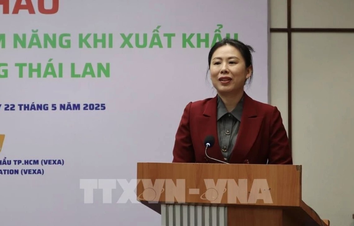 Deputy Director Ho Thi Quyen of the Investment &amp; Trade Promotion Centre of Ho Chi Minh City (ITPC) speaks at the event. (Photo: VNA)