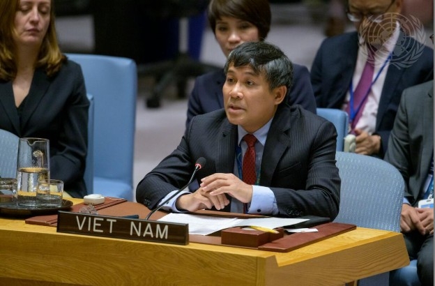 Deputy Minister Nguyen Minh Vu speaks at the UNSC high-level open debate at UN headquarters, New York (Photo: UN Photo)
