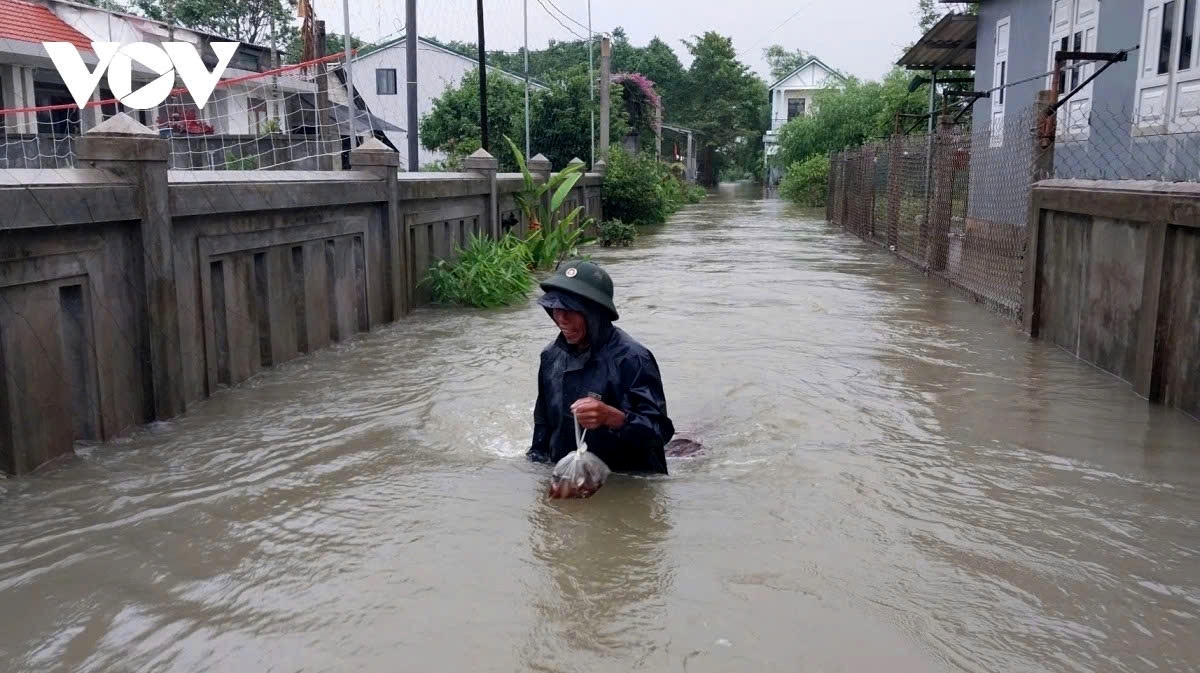 Many low-lying areas in Hue City have been severely flooded