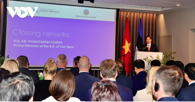 Prime Minister Pham Minh Chinh addresses the Vietnam-Estonia business forum