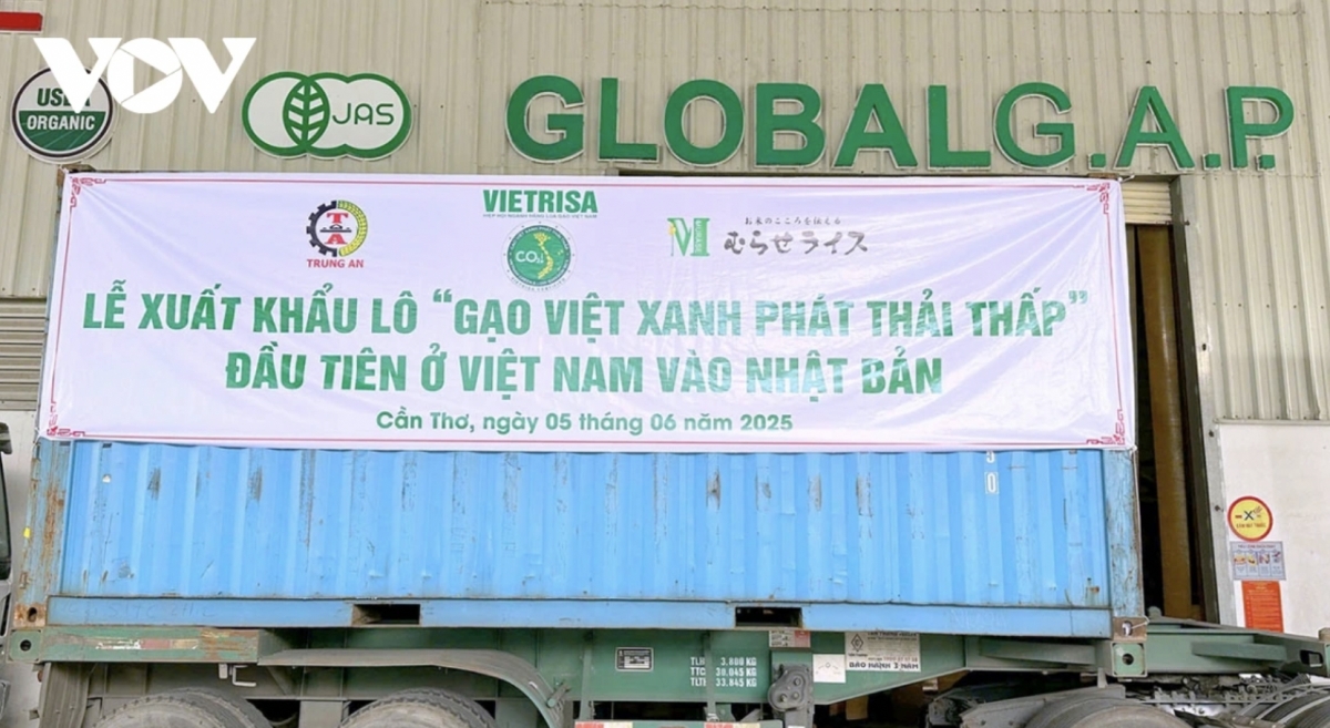 Vietnam ships first batch of 500 tonnes of low-emission rice to Japan