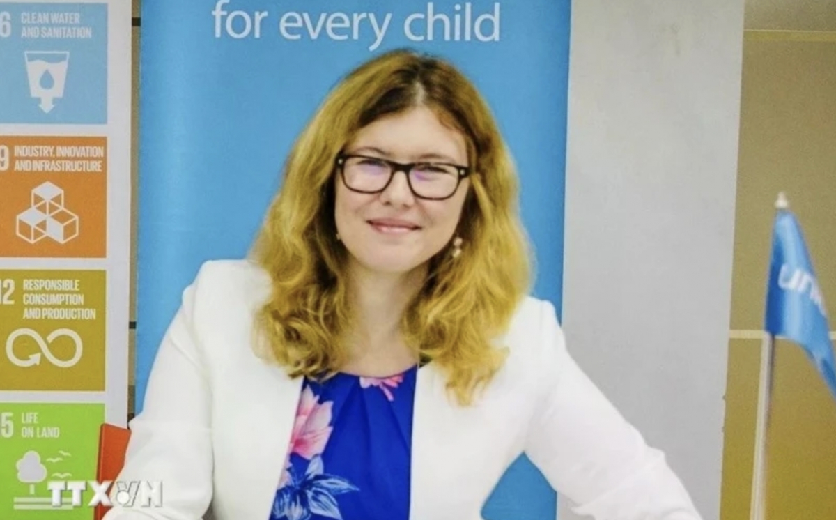 UNICEF Representative in Vietnam Silvia Danailov (Photo: VNA)