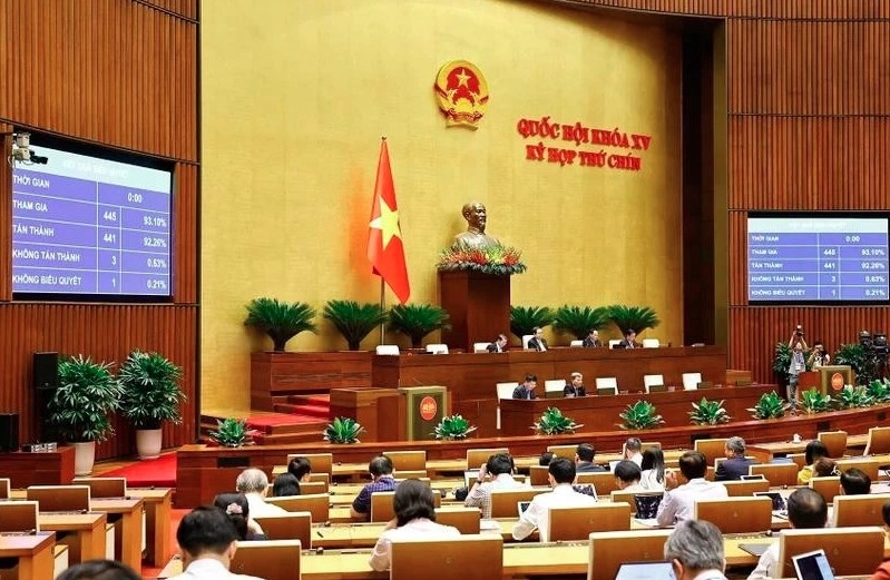 The 15th National Assembly's ongoing 9th session (Photo: VNA)