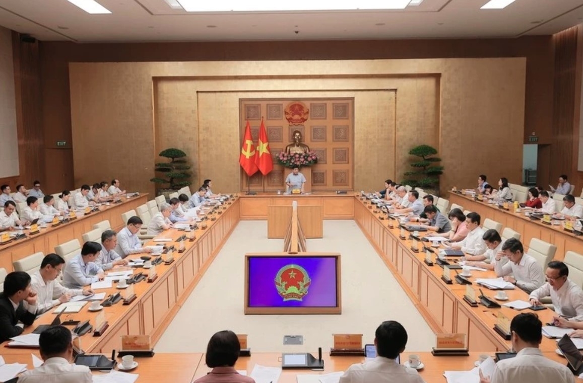 Deputy PM Nguyen Chi Dung speaks at a Government meeting on the role SOEs are to play in Vietnam's next development phase on June 16. (Photo: baochinhphu.vn)