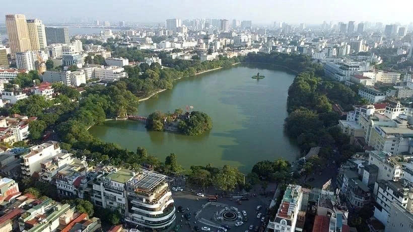 Hoan Kiem Lake, also known as the Lake of the Returned Sword, is a cultural landmark in Hanoi