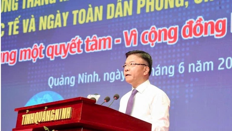 Deputy Prime Minister Le Thanh Long addresses the event (Photo: nhandan.vn)