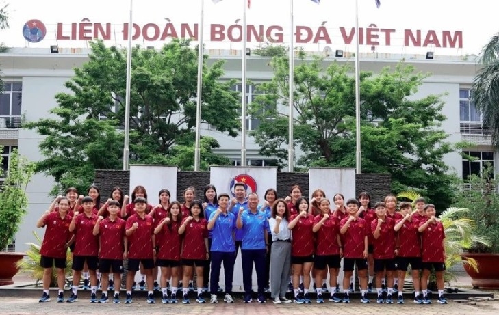 The national U20 women’s football team (Photo: VFF)