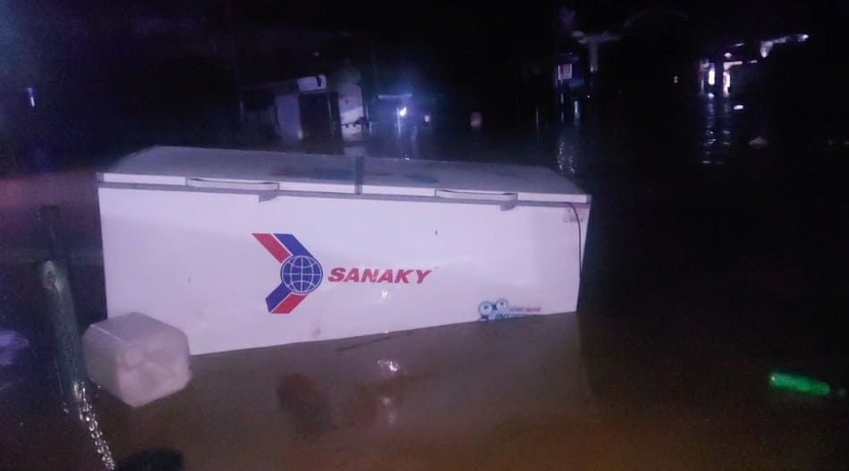 As floodwaters surge, many residents could only watch helplessly as their properties and livestock are swept away, with locals being unable to move them to safety in time