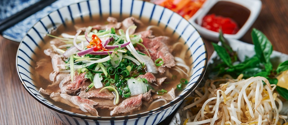 Phở bò (beef noodle soup) ranks 7th among Top 97 noodle soups in the world. (Image source: TasteAtlas)