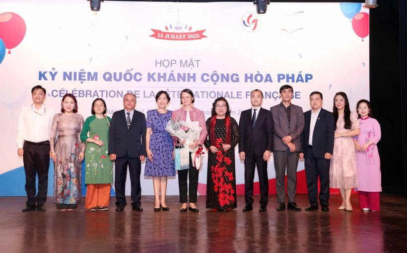 At the gathering in Ho Chi Minh City to mark the Bastille Day of France. (Photo: VNA)