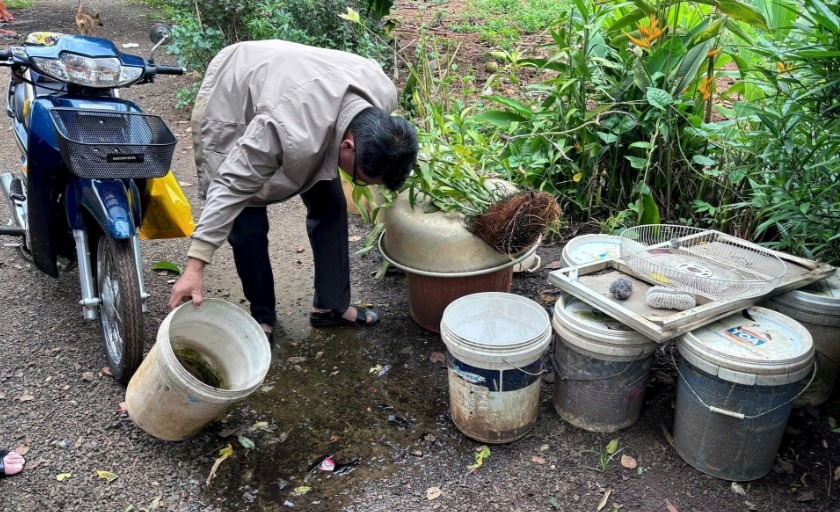 Local residents join dengue prevention effort (Photo:congly.vn)