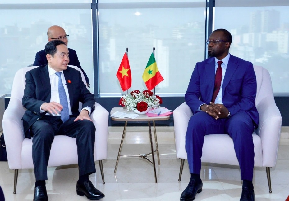 NA Chairman Tran Thanh Man meets with Senegalese Prime Minister Ousmane Sonko