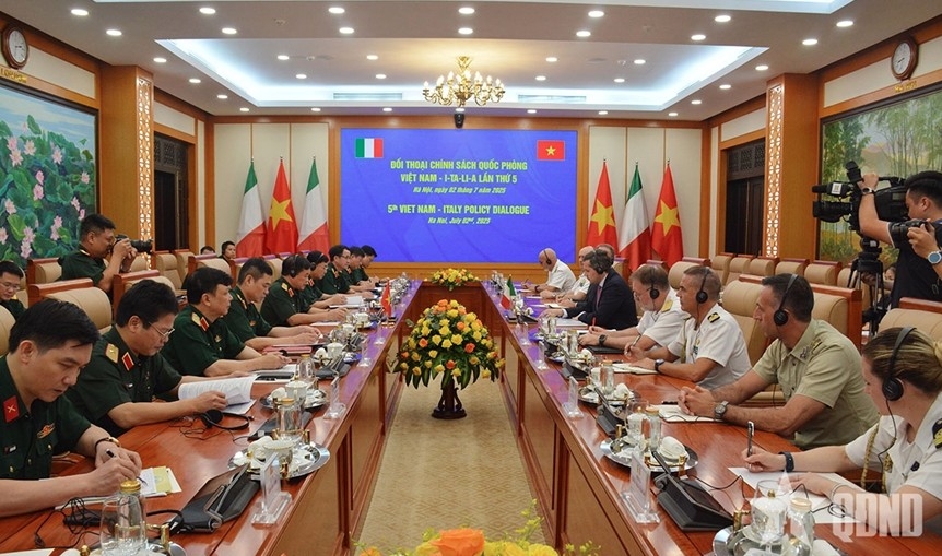 Overview of the fifth Vietnam–Italy Defence Policy Dialogue (Photo:qdnd.vn)