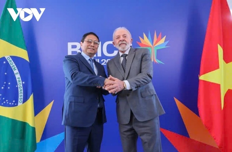 Prime Minister Pham Minh Chinh and Brazilian President Lula da Silva