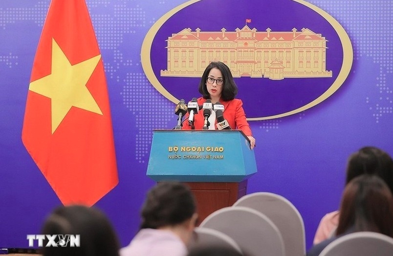 Spokeswoman of the Ministry of Foreign Affairs Pham Thu Hang. (Photo: VNA)