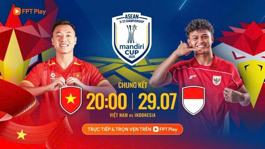 The Vietnam - Indonesia final is scheduled for 8:00 p.m. at Gelora Bung Karno Stadium, Jakarta, Indonesia. (Photo: FPT Play)