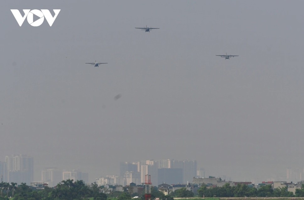 Pilots maintain precise distance and timing while adapting to weather conditions during formation flight