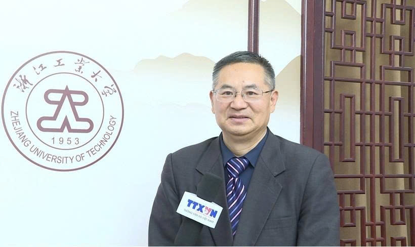 Prof. Dr Cheng Hanping, Executive Director of the Regional and Country Research Institute and Director of the Vietnam Research Centre at Zhejiang University of Technology (Photo: VNA)
