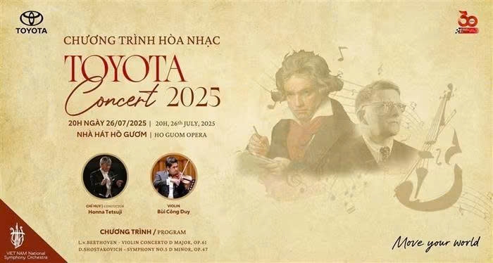 Toyota Concert 2025 is scheduled to take place at the Ho Guom Opera House, Hanoi, at 8 p.m. on July 26. (Photo: Toyota Concert 2025) 