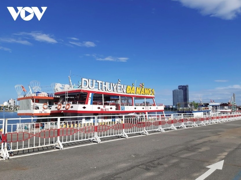 A marina on Han river in central Da Nang city
