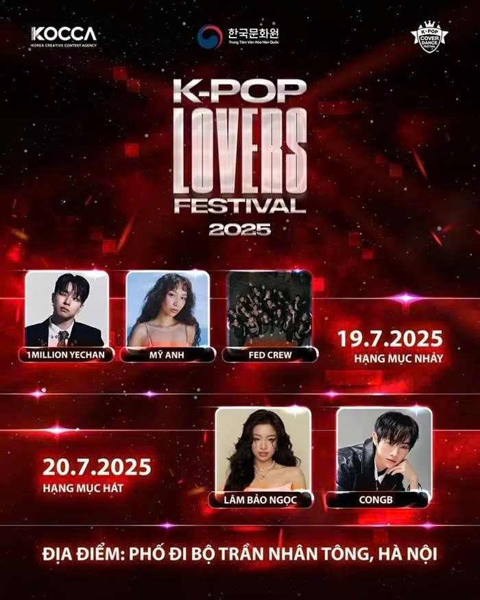 K-pop Lovers Festival will be held in Hanoi on July 19 – 20. (Photo courtesy of the organizers)