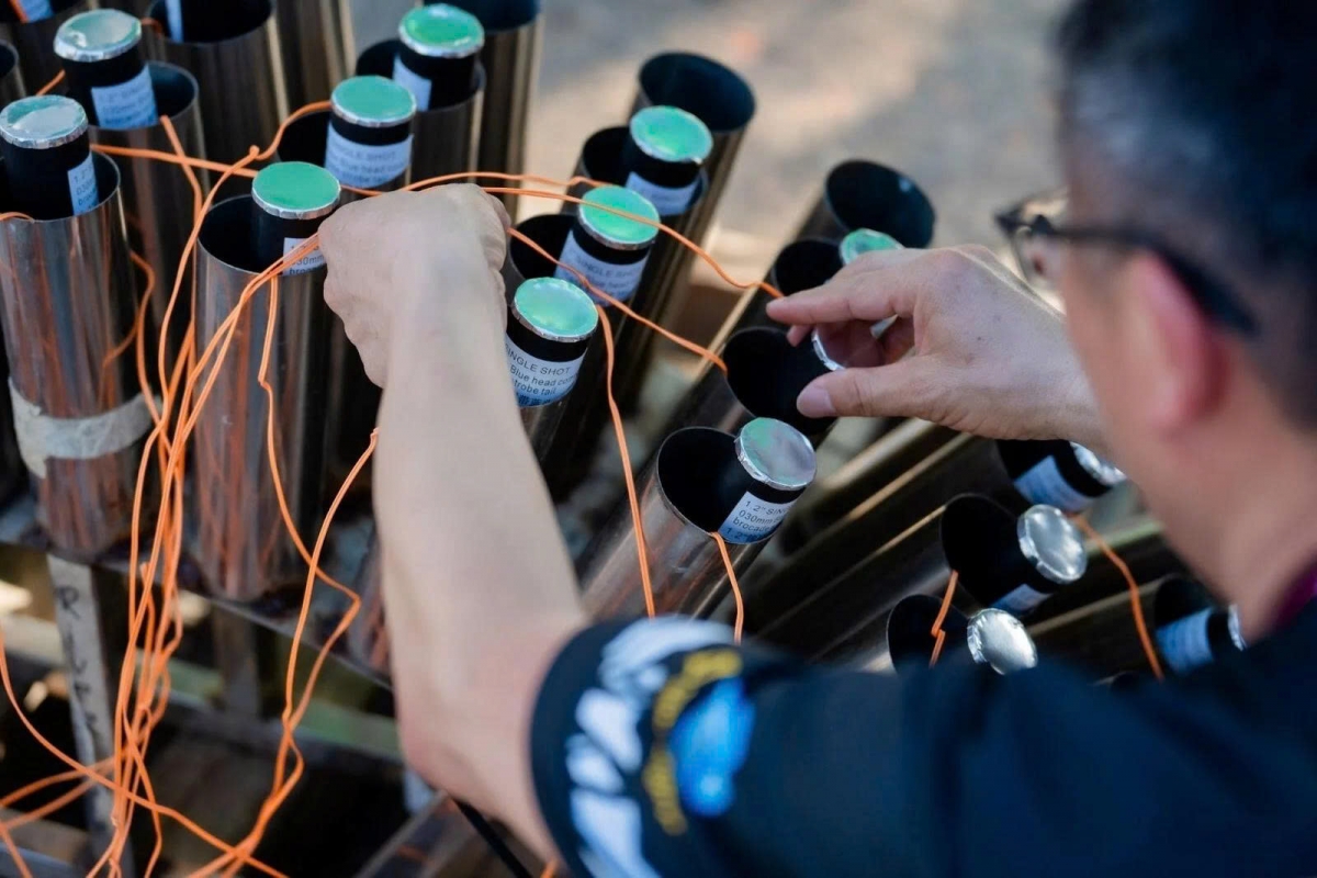 The Chinese team will present a bold new format on the final night, featuring 10 musical tracks and 7,000 fireworks. (Photo: VTC)