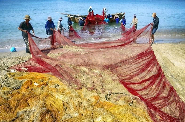 A work taken by Marie José Tack of France is one of the selected photos on display at a previous exhibition of Vietnam Through the Lens of International Photographers
