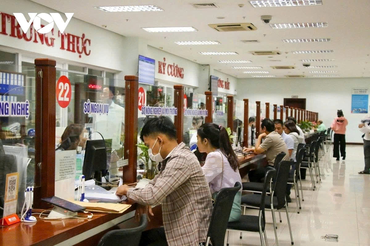 At a Public Administrative Service Centre in Da Nang