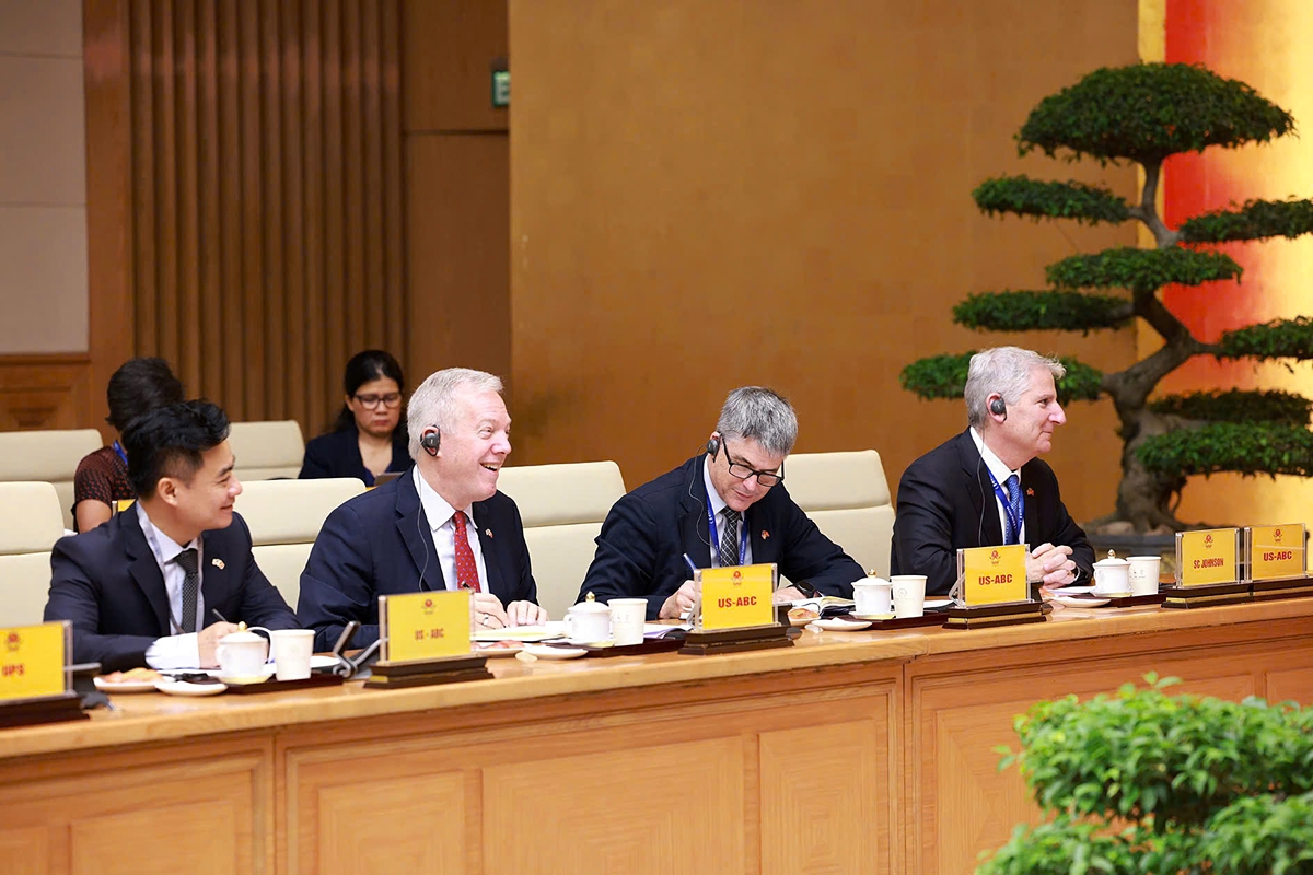 USABC representatives praise Vietnam’s improving business environment, and at the same time make some recommendations to create a better investment environment in the country. (Photo: VGP)