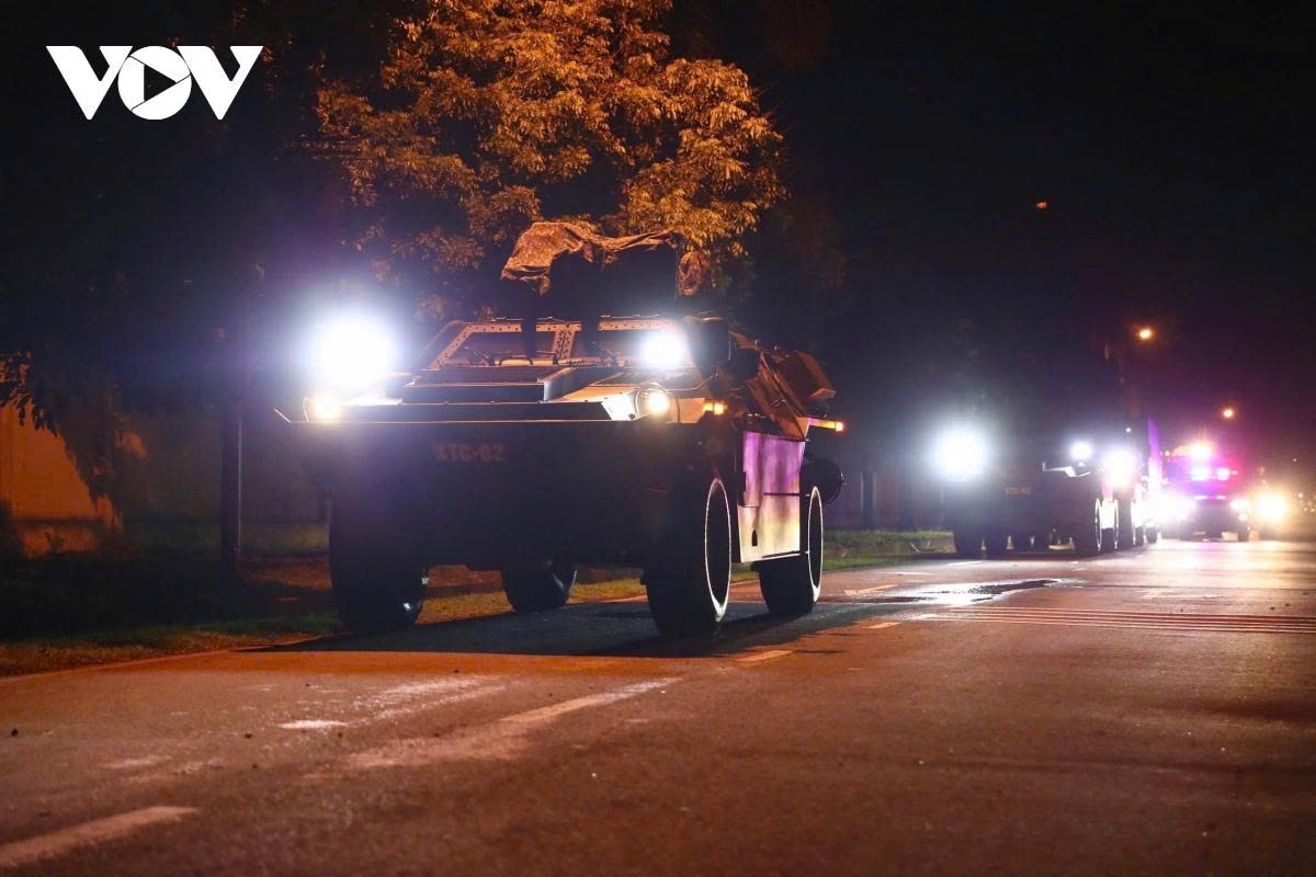 The convoy is scheduled to move from the National Military Training Centre No. 4 to the Command Headquarters on Nguyen Tri Phuong Street, Ba Dinh ward, in the city centre for the rehearsal in the coming days.