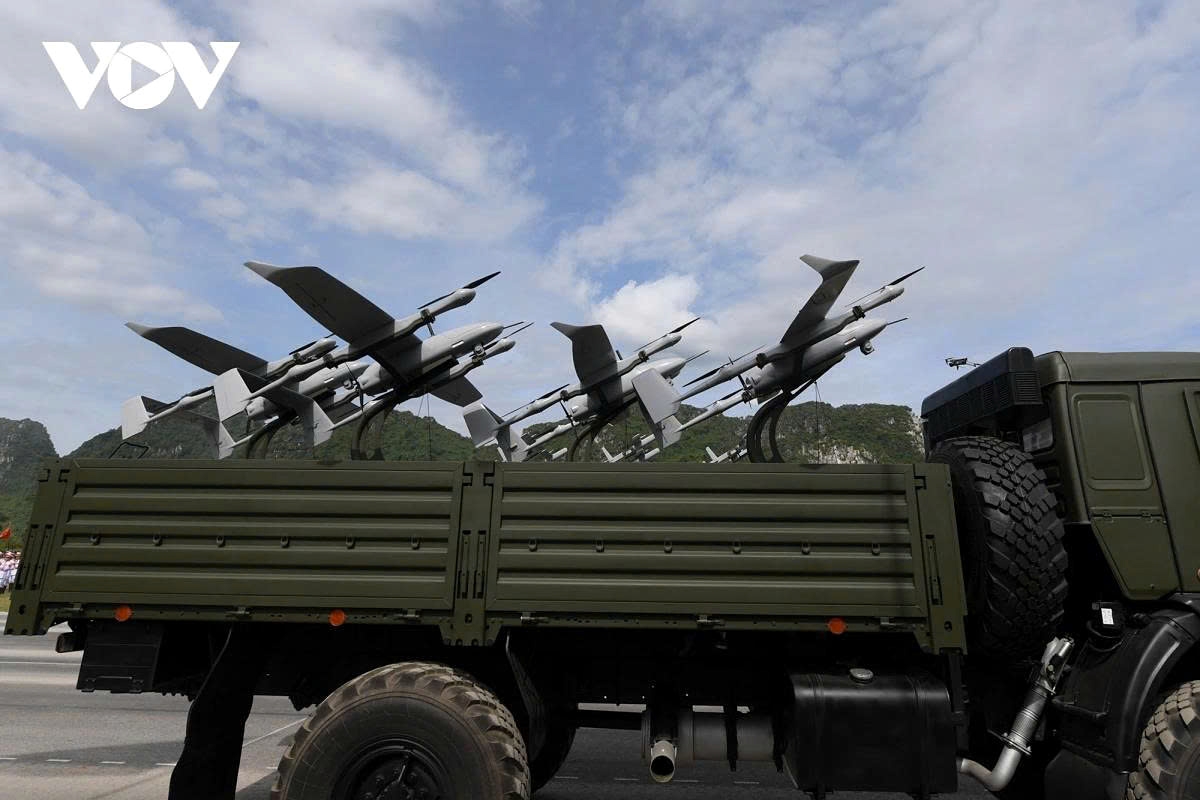 Various types of unmanned aerial vehicles (UAV) are also deployed during the rehearsal.