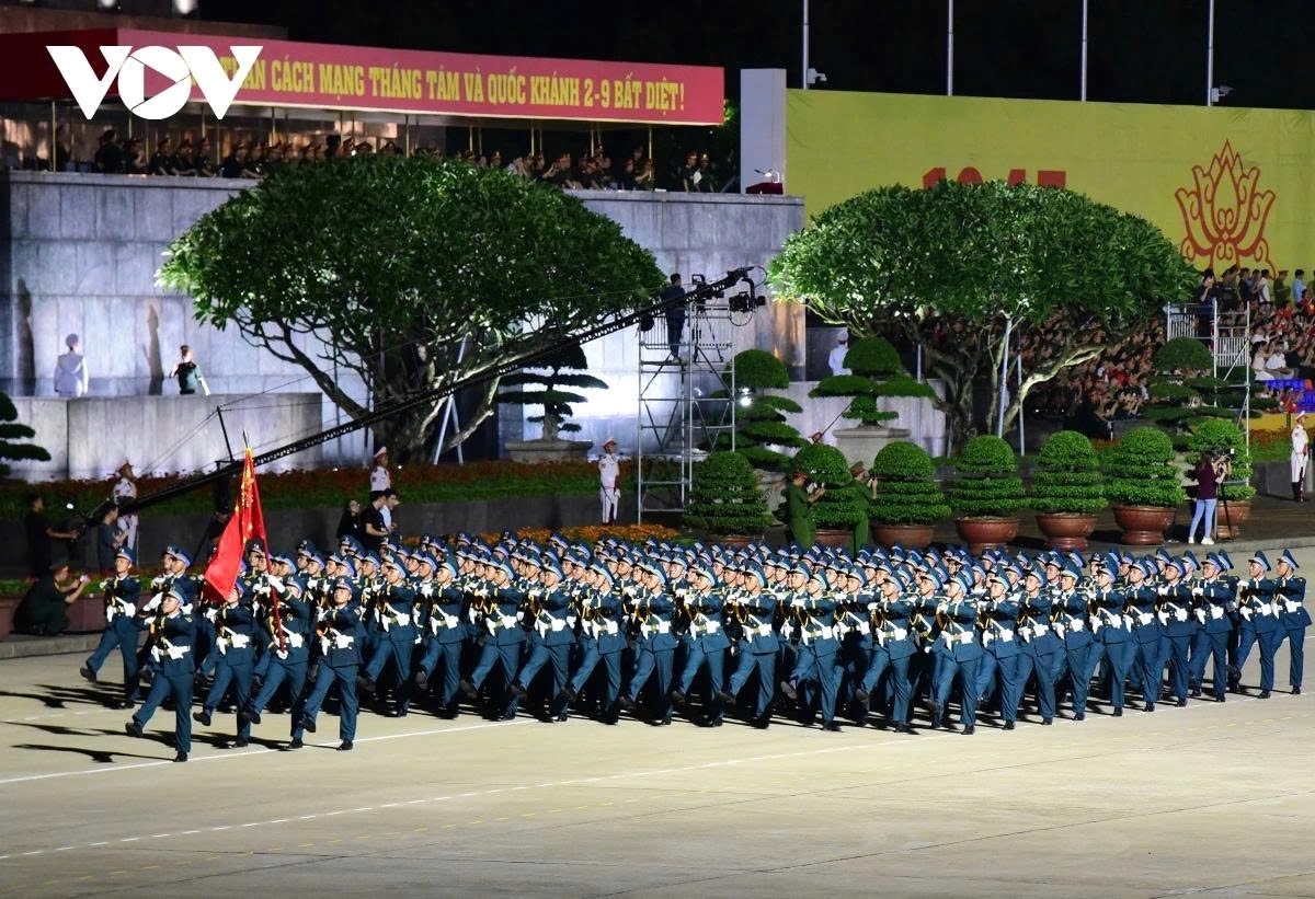 The formations practice marching in precise synchronisation under the direction of the A80 Committee, which oversees ceremonial preparations.
