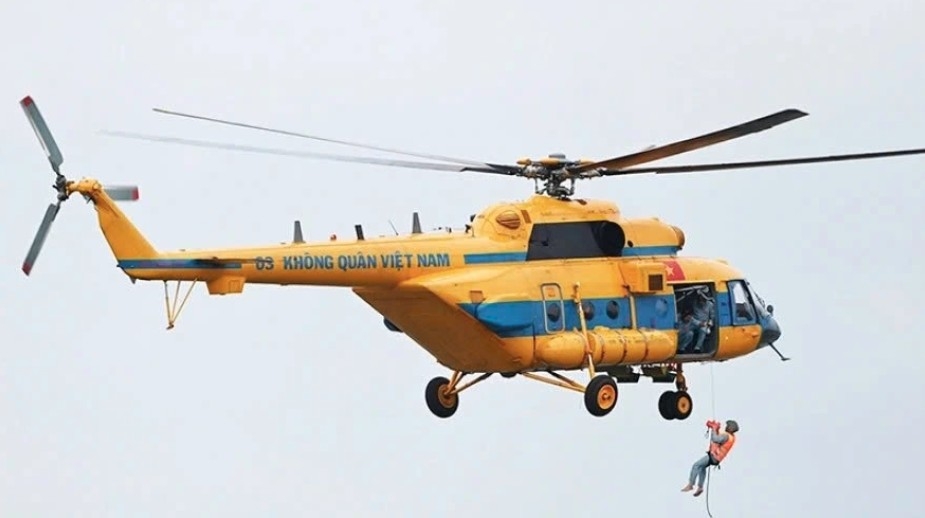 Air Defence-Air Force helicopter. (Photo: Air Defence- Air Force)