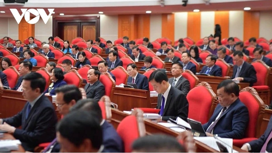 Delegates at the 12th plenum of the 13th Party Central Committee