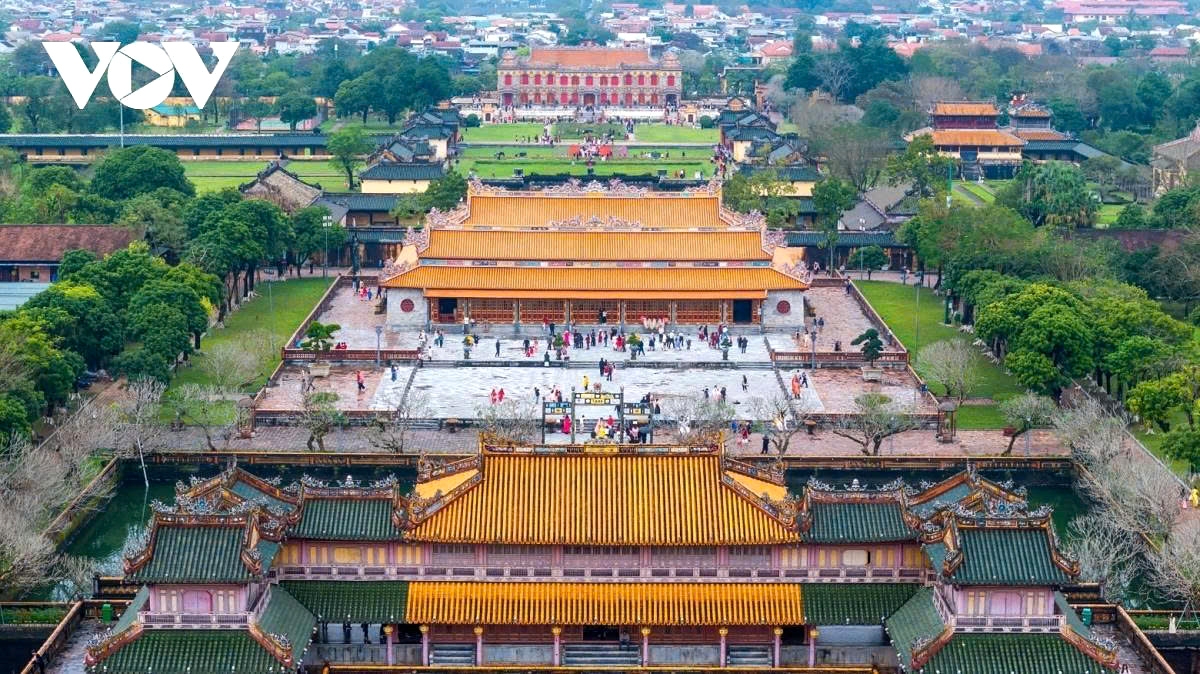 Thai Hoa Palace, part of the solemn Imperial City in Hue