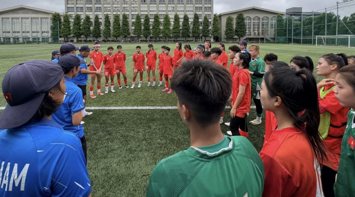 Vietnam U20 Women's team play their second friendly match during their training camp in Japan ahead of the 2026 AFC U20 Women’s Championship qualifiers (Photo: VFF)