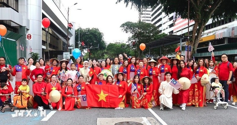 A large number of Vietnamese from different states in Malaysia join the event in Kuala Lumpur on August 27. (Photo: VNA)