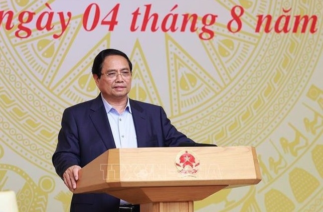 Prime Minister Pham Minh Chinh speaks at the event (Photo: VNA)