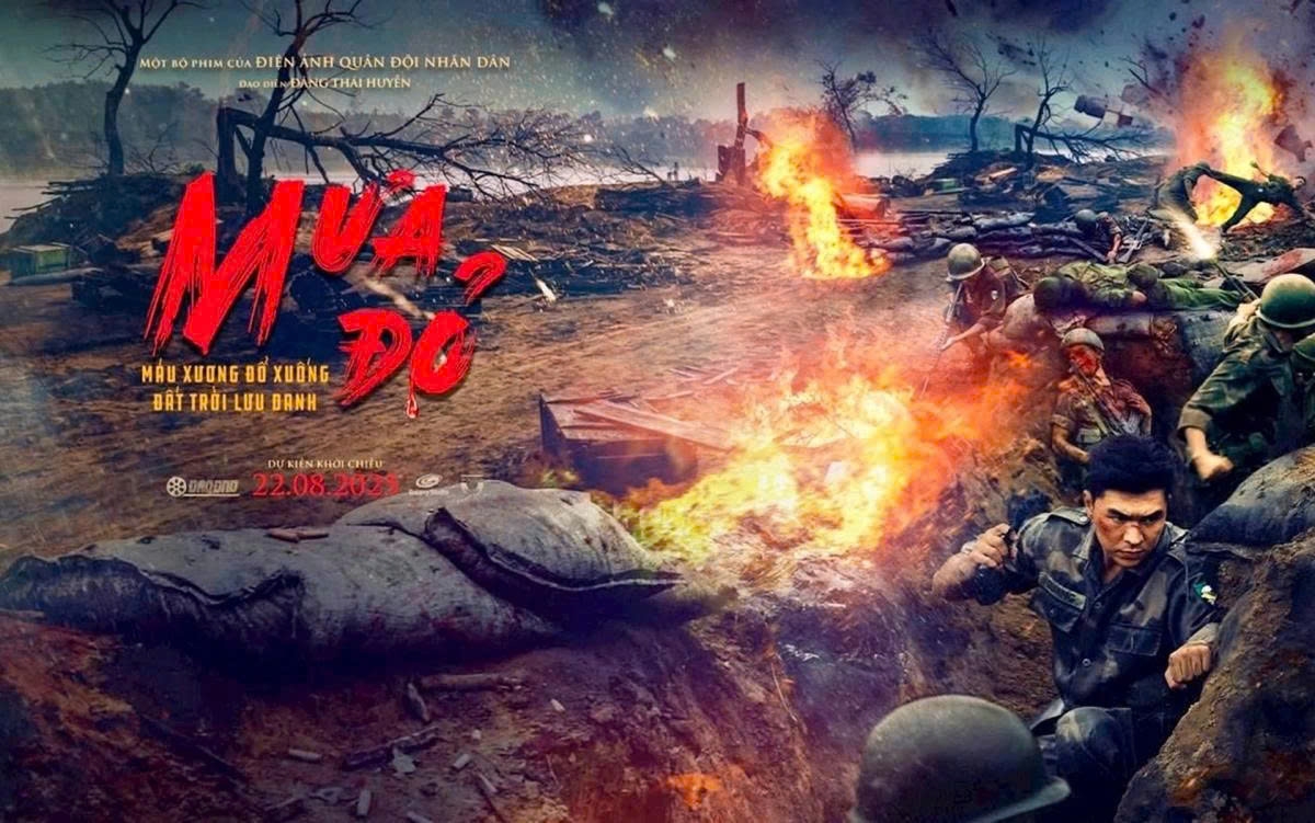 Vietnam War film Red Rain has brought back nearly VND350 billion after 10 days of release, becoming the highest-grossing film of 2025