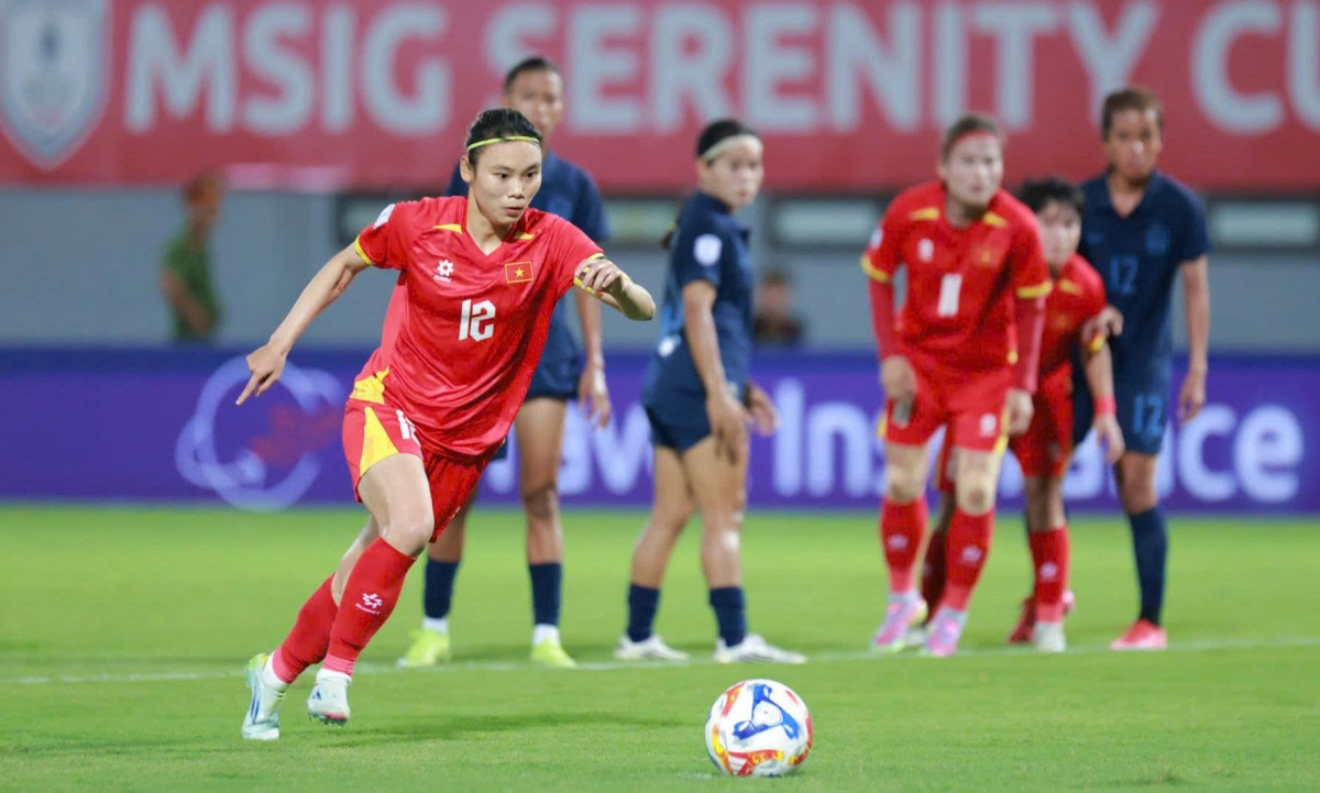 Vietnam thrash Cambodia 6-0 in ASEAN Women’s Championship opener. (Photo: VTC)